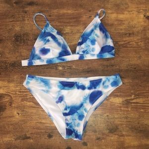 Blue Tie Dye Swimsuit